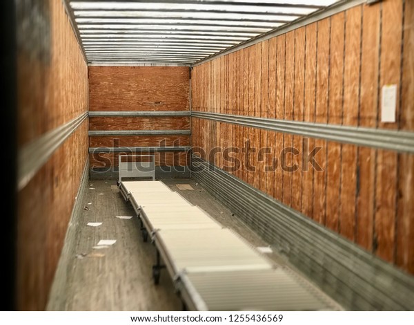 Loading Truck Inside 18 Wheeler Flat Stock Photo Edit Now