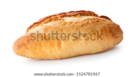 loaf of bread with ceeds isolated on white background
