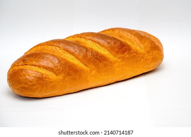 Loaf of bread isolated on white background. Whole bread. Bread. - Shutterstock ID 2140714187