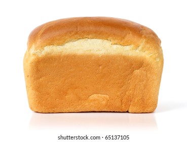 Loaf of bread isolated on white - Shutterstock ID 65137105