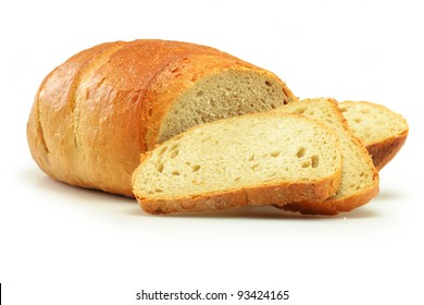 Loaf Of Bread Isolated On White