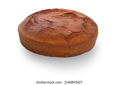 Loaf Of Cornbread Isolated On White Background