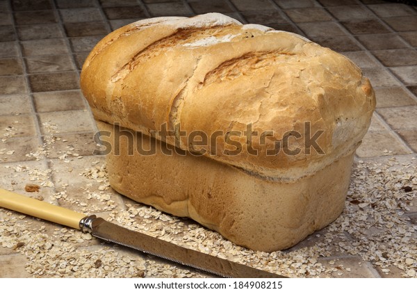 Loaf Farmhouse Bread Royalty Free Stock Image