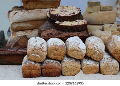 A loaf of handmade bread