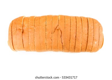 Loaf of whole grain bread isolated on white background - Shutterstock ID 533431717