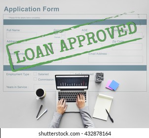 Loan Approved Accepted Application Form Concept