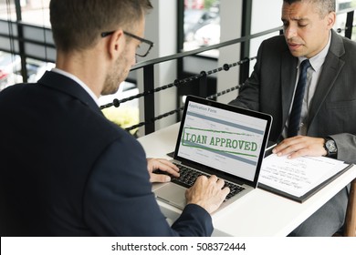 Loan Approved Application Form Concept