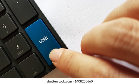 Loan concept using keyboard keys