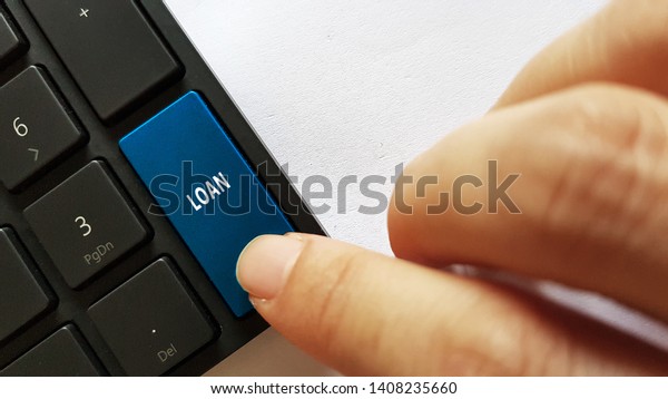 Loan concept using keyboard
keys