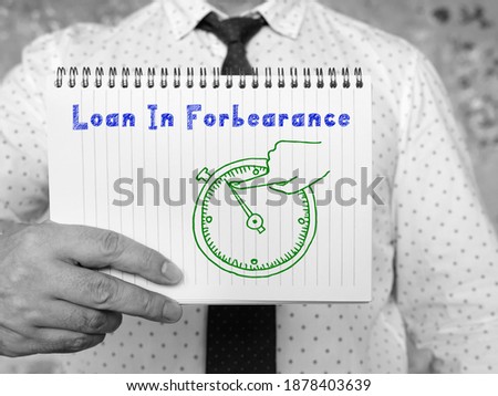 Loan In Forbearance phrase on the page.