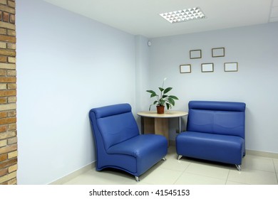 Lobby With Armchairs At Large Office