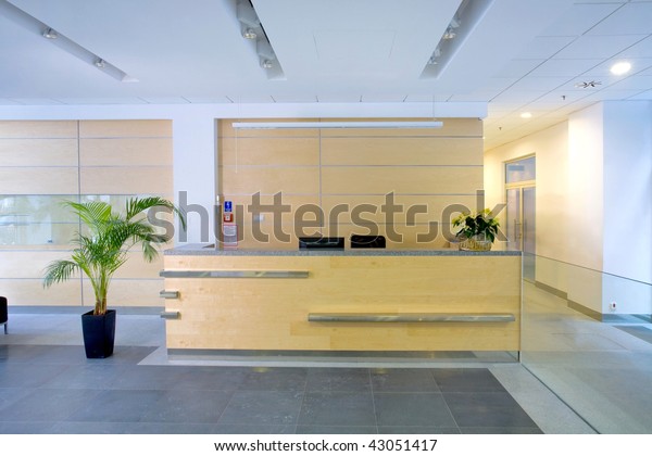 Lobby Entrance Reception Desk Business Center Stock Photo Edit