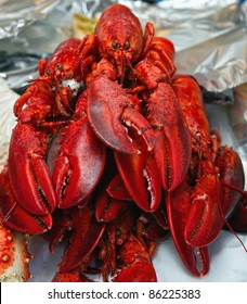 Lobster. The Fish Market. Bergen. Norway.