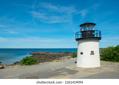 Lobster Point Lighthouse was built in 1948 on Marginal Way in Ogunquit, Maine ME, USA.