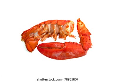 Lobster Seafood Isolated Tail And Claw