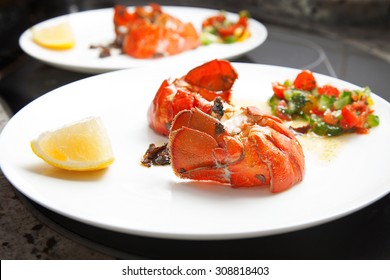 Lobster Tail And Filet Steak Meal