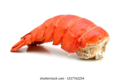 Lobster Tail Isolated On White Background