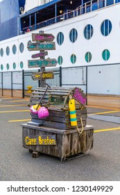 Lobster Trap In Sydney On Cape Breton Island, Nova Scotia, Canada