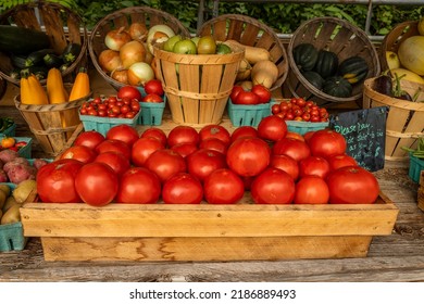 Local Farm Stand In New Jersey Selling Fresh Produce