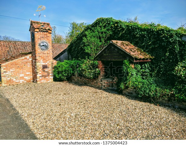 Local Farm Yard Barn Pebbles Overgrown Stock Photo Edit Now