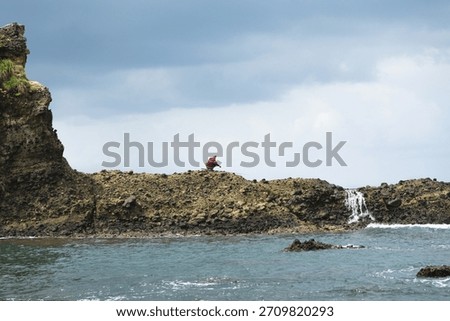 Local fishermen by the sea, Java, Indonesia