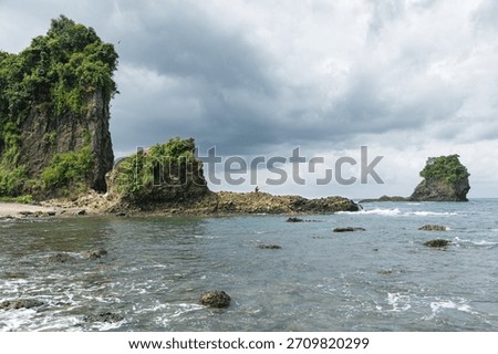 Local fishermen by the sea, Java, Indonesia