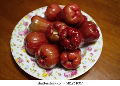 Local fruit of Malaysia named Rose Apple(depth of field).