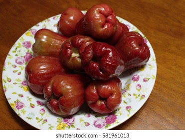 Local fruit of Malaysia named Rose Apple(depth of field).