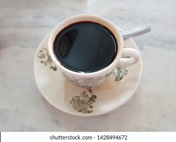 Local Malaysian Black Coffee Kopi O Kaw Tall Black Espresso