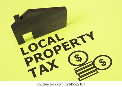 Local Property Tax Is Shown On A Photo Using The Text