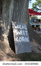 Local Sweet Corn At Farm Stand