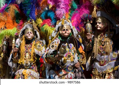 The Locals of small highland town of Chichicastenango dress up to celebrate the Festa of San Tomas