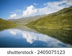 Located at 2035 meters, Lac du Lou is very well preserved and one of the largest natural lakes in Savoie, Les Ménuires, France