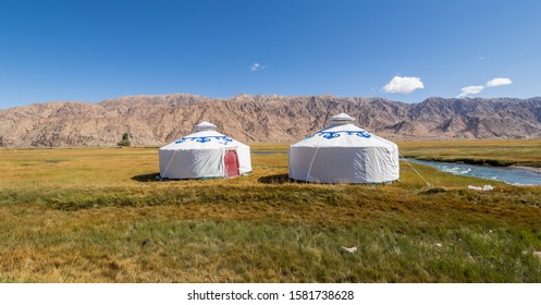 Located 3.500m Above The Sea Level, And Last City Before The Border With Pakistan, Tashkurgan Is A Modern Town Which Still Presents A Nomad Soul. Here In The Picture An Example Of Yurtas