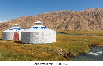 Located 3.500m Above The Sea Level, And Last City Before The Border With Pakistan, Tashkurgan Is A Modern Town Which Still Presents A Nomad Soul. Here In The Picture An Example Of Yurtas