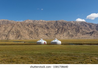 Located 3.500m Above The Sea Level, And Last City Before The Border With Pakistan, Tashkurgan Is A Modern Town Which Still Presents A Nomad Soul. Here In The Picture An Example Of Yurtas