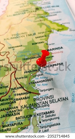 The location of Indonesia's new capital city, the 'Nusantara' capital city Stock foto © 