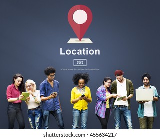 Location Marker Point Map Navigation Concept