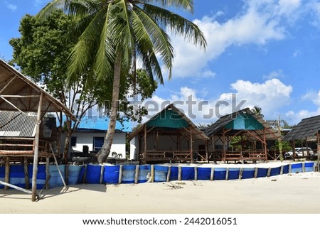 Location on Siambang beach, Dompak Island, Tanjungpinang City, Riau Islands - Indonesia

