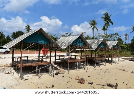Location on Siambang beach, Dompak Island, Tanjungpinang City, Riau Islands - Indonesia

