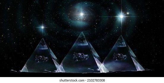 Location of the pyramids (Cheops), Khafre (Khafre) and Menkaur (Mikerin) corresponds to the Orion belt, stars Alnitak, Alnilam and Minta. Elements of this image furnished by NASA.