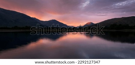 Loch Awe Panorama sunset, Scotland