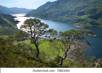 Loch Hourn and the Mountains of the Knoydart Peninsula in the highlands of western Scotland.