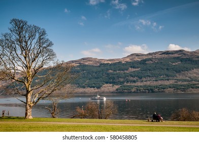 Loch Lomond Is A Freshwater Scottish Loch Which Crosses The Highland Boundary Fault. It Is The Largest Inland Stretch Of Water In Great Britain By Surface Area