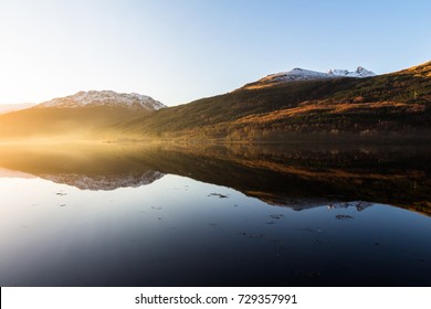 Loch Long Reflections At Sunset