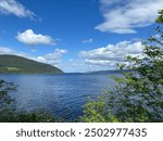 Loch Ness, Scotland, United Kingdom taken from Urquhart Castle.