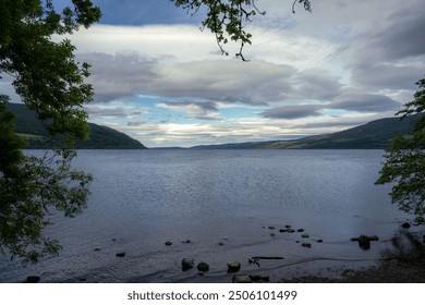 Loch Ness view from Urquhart castle. Loch Ness. Highlands of Scotland. Scotland, United Kingdom.  - Powered by Shutterstock