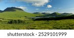 Loch Tulla In The Highlands Of Scotland Great Britain On A Beautiful Summer Day With A Clear Blue Sky