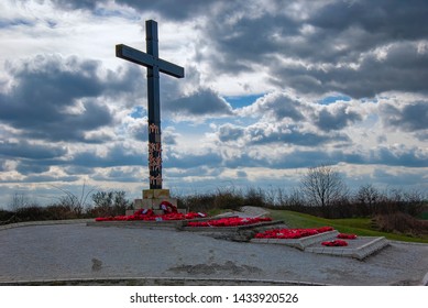 The Lochnagar Crater Near La Boisselle On The Somme Battlefields, France