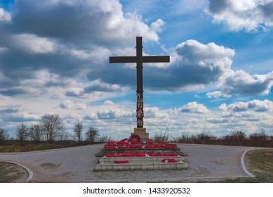 The Lochnagar Crater Near La Boisselle On The Somme Battlefields, France